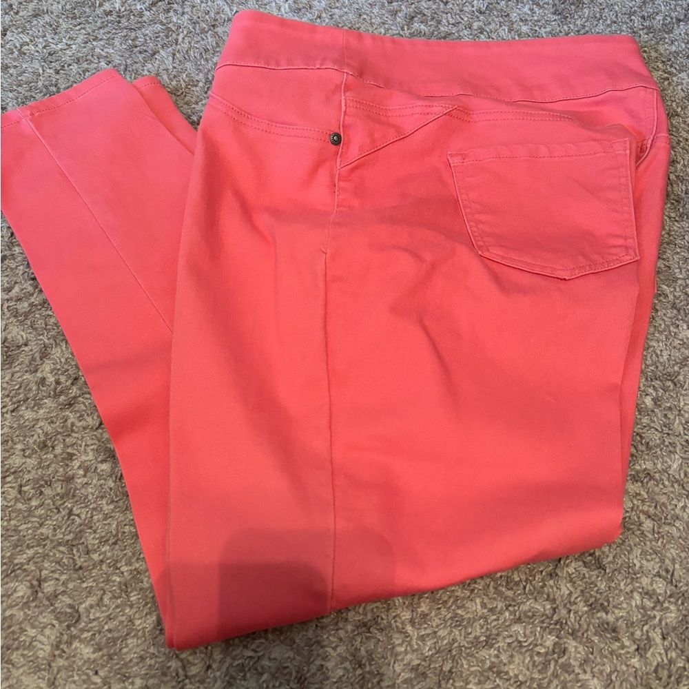 DG2 by Diane Gilman Vibrant Pink Skinny Jeans. 1XT